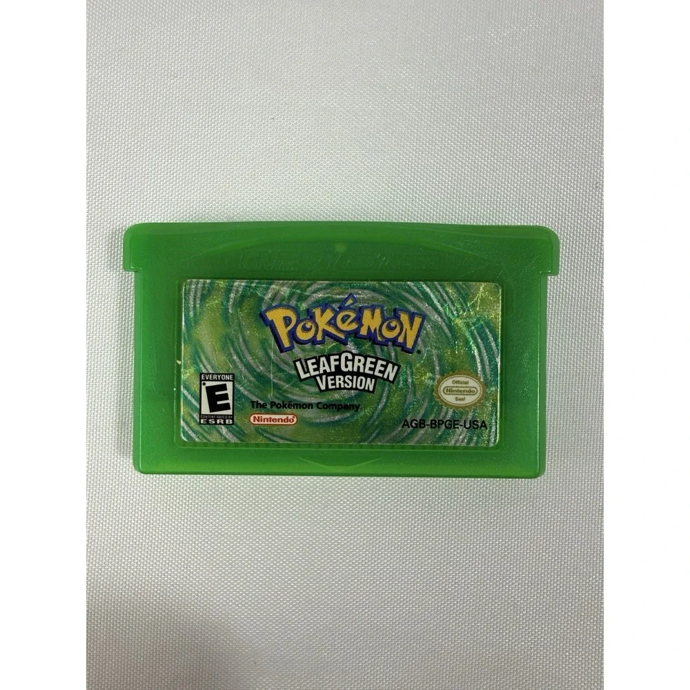 Pokemon LeafGreen Player's Choice GBA Complete in Box CIB Authentic Tested Saves